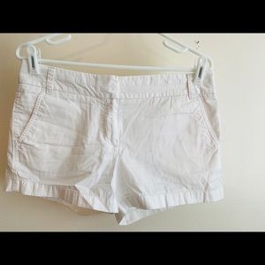 J. Crew white chino shorts